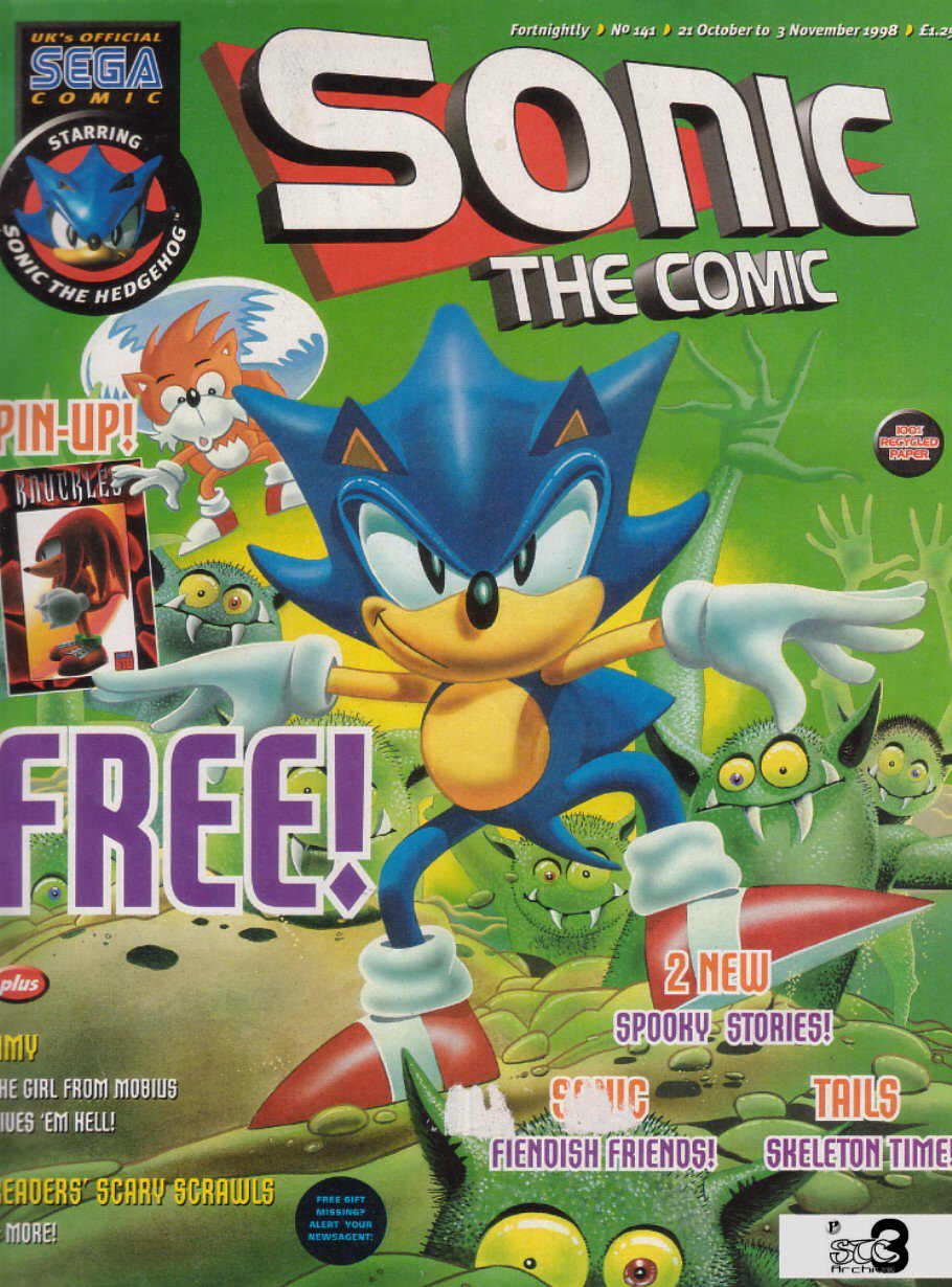 Sonic - The Comic Issue No. 141 Cover Page
